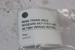 MAIN TRANS AXLE W/GEARS 4X7-17411-00-00 1984 VIRAGO XV700L