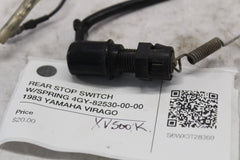 REAR STOP SWITCH W/SPRING 4GY-82530-00-00  1983 YAMAHA VIRAGO XV500K