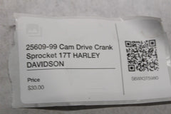 25609-99 Cam Drive Crank Sprocket 17T HARLEY DAVIDSON