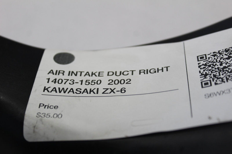 AIR INTAKE DUCT RIGHT 14073-1550  2002 KAWASAKI ZX-6
