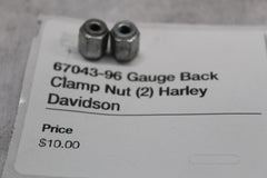 67043-96 Gauge Back Clamp Nut (2) Harley Davidson