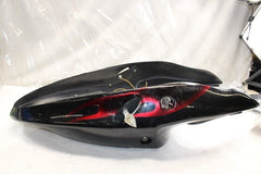 Frame Cover (Black w/ Red Flames) 47110-02FK0-0JW OEM Suzuki  2002 TL1000