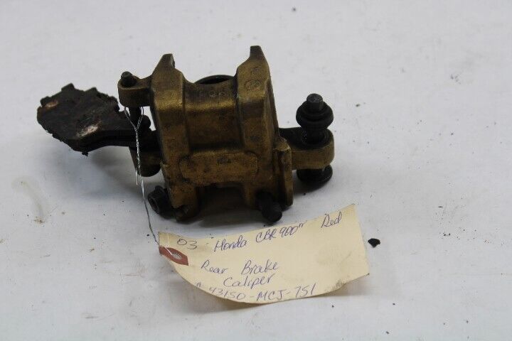 OEM Honda Motorcycle Rear Brake Caliper 43150-MCJ-751 2003 CBR900RR Black Red