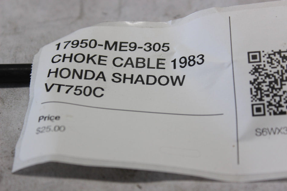 17950-ME9-305 CHOKE CABLE 1983 HONDA SHADOW VT750C