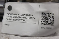 RIGHT REAR TURN SIGNAL 33600-MA1-770 1982 HONDA GL500I SILVERWING