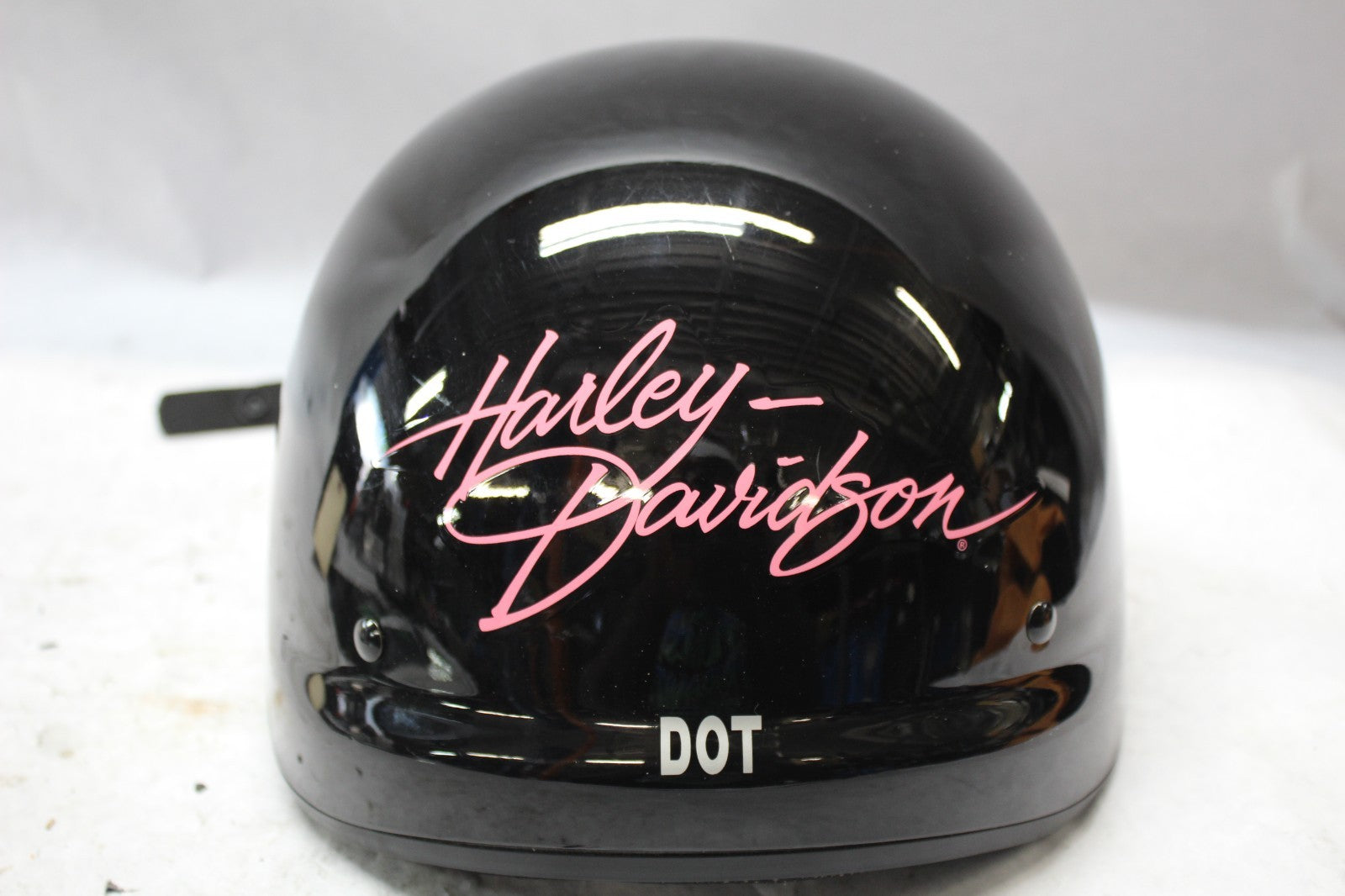 female harley motorcycle helmets Hot Leathers HLD1005 Lady Lotus Gloss Black DOT Approved Skull Cap Half Helmet for Men and Women Biker this helmet is less bulky than normal half helmets REVIEW: Harley-Davidson Skyline Helmet -