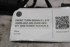 FRONT TURN SIGNALS L & R 33450-GEZ-305,33400-GEZ-671 2009 HONDA RUCKUS S