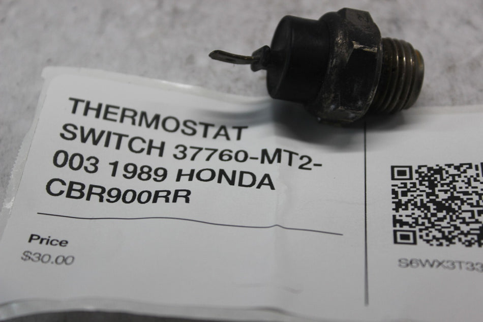 THERMOSTAT SWITCH 37760-MT2-003 1989 HONDA CBR900RR