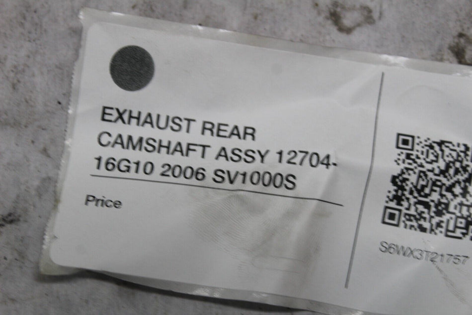 EXHAUST REAR CAMSHAFT ASSY 12704-16G10 2006 SV1000S