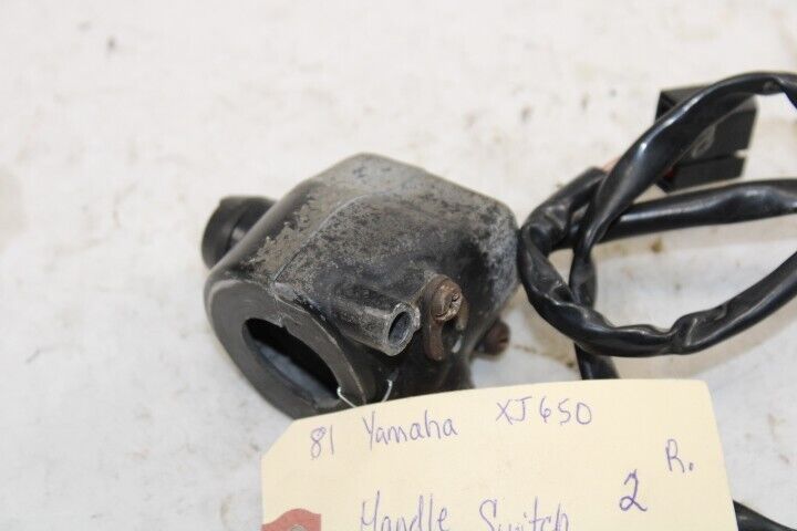 OEM Yamaha Motorcycle 1981 XJ650 Handle Switch #2 RIGHT 2H7-83975-09-00