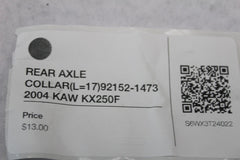 REAR AXLE COLLAR (L=17) 92152-1473 2004 KAW KX250F