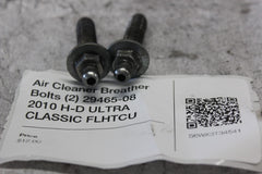 Air Cleaner Breather Bolts (2) 29465-08 2010 H-D ULTRA CLASSIC FLHTCU