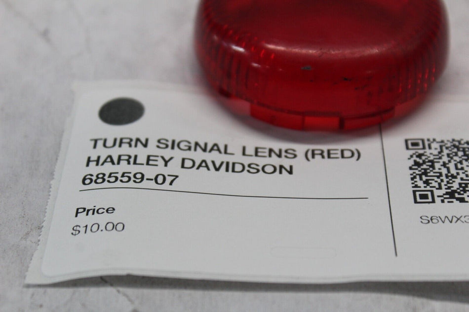 TURN SIGNAL LENS (2) (RED) HARLEY DAVIDSON 68559-07