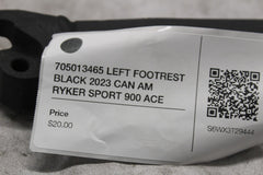 705013465 LEFT FOOTREST BLACK 2023 CAN AM RYKER SPORT 900 ACE