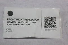 FRONT RIGHT REFLECTOR COVER 14025-1887 1986 KAWASAKI ZG1000