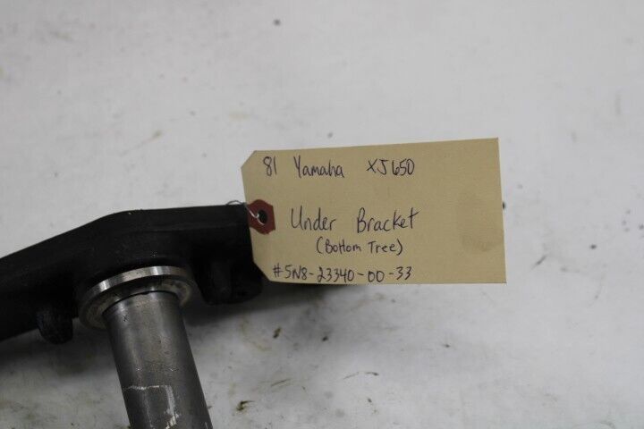 OEM Yamaha Motorcycle 1981 XJ650 Under Bracket Bottom Triple Tree