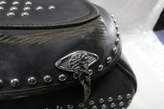 Harley Davidson Saddlebag LEFT Leather Studded 709101