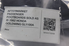 AFTERMARKET PASSENGER FOOTBOARDS SOLD AS IS 1982 HONDA GOLDWING GL1100A