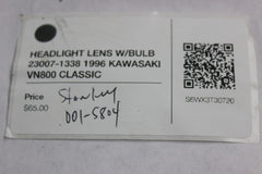 HEADLIGHT LENS W/BULB 23007-1338 1996 KAWASAKI VN800 CLASSIC
