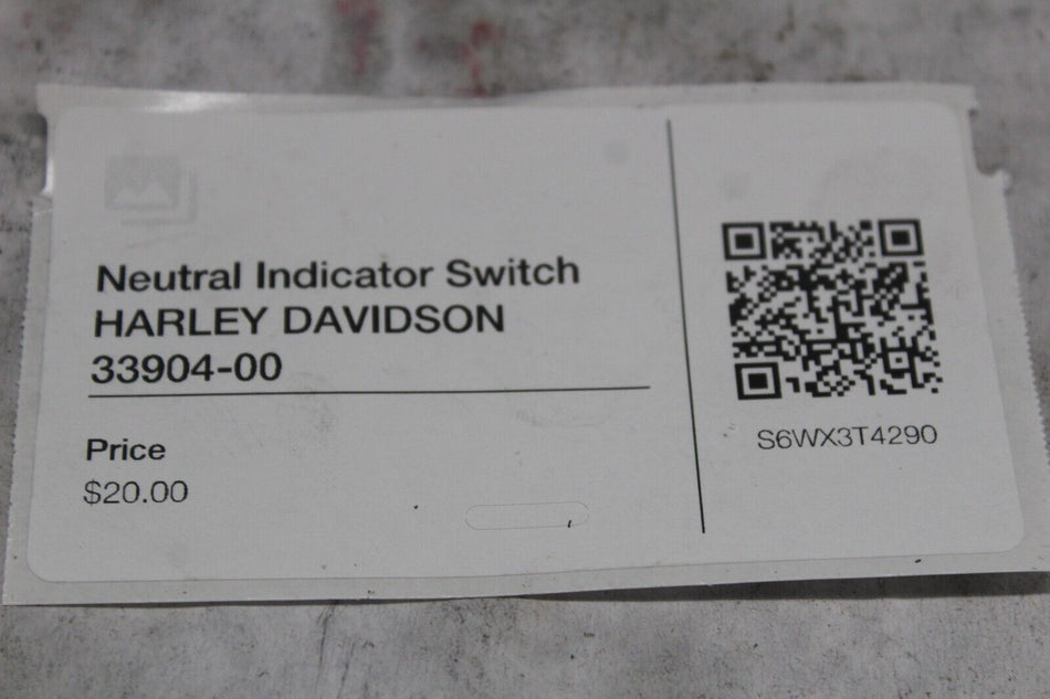 Neutral Indicator Switch HARLEY DAVIDSON 33904-00