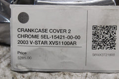 CRANKCASE COVER 2 CHROME 5EL-15421-00-00 2001 XVS1100A VSTAR CLASSIC