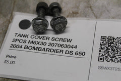 TANK COVER SCREW 2PCS M6X30 207063044 2004 BOMBARDIER DS 650