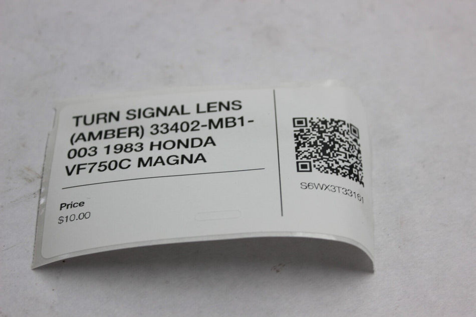 TURN SIGNAL LENS (AMBER) 33402-MB1-003 1983 HONDA VF750C MAGNA