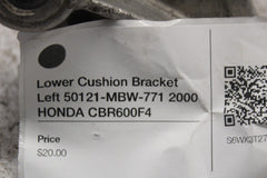 Lower Cushion Bracket Left 50121-MBW-771 2000 HONDA CBR600F4