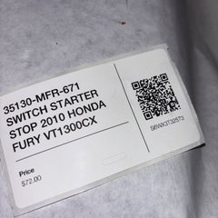 35130-MFR-671 SWITCH STARTER STOP 2010 HONDA FURY VT1300CX