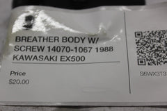 BREATHER BODY W/ SCREW 14070-1067 1988 KAWASAKI EX500
