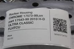 Rocker Housing CHROME 17573-99,on part 17543-99 2010 H-D ULTRA CLASSIC FLHTCU