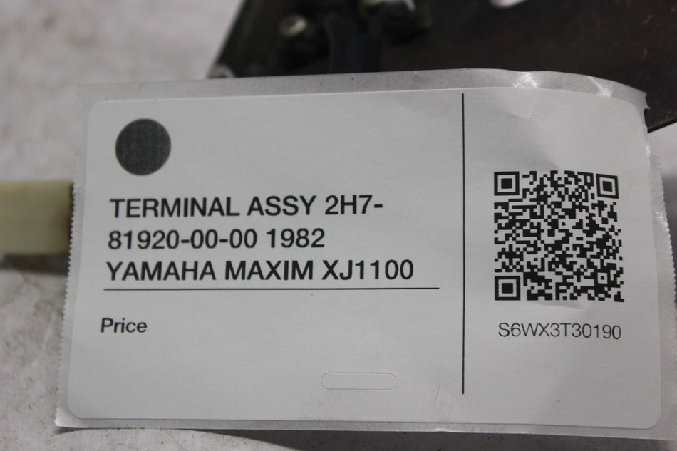 TERMINAL ASSY 2H7-81920-00-00 1982 YAMAHA MAXIM XJ1100