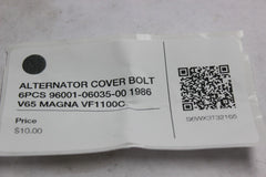 ALTERNATOR COVER BOLT 6PCS 96001-06035-00 1986 V65 MAGNA VF1100C