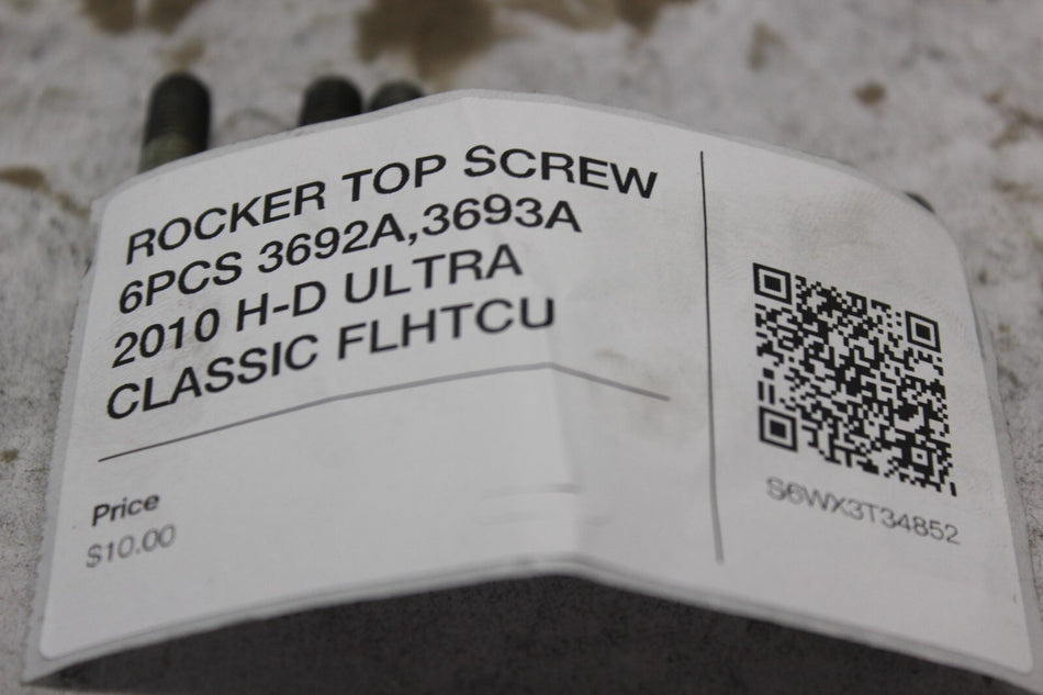ROCKER TOP SCREW 6PCS 3692A,3693A 2010 H-D ULTRA CLASSIC FLHTCU