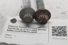 Internal Thread Screws (2) 16478-85 (3 3/16”) 2005 ROAD KING CUSTOM FLHRSI