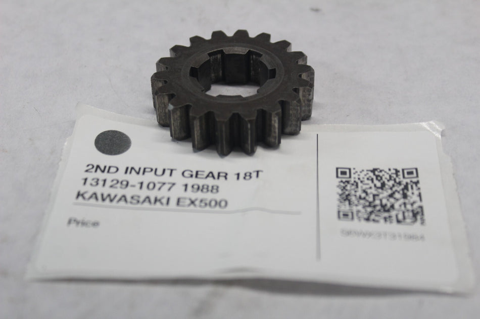 2ND INPUT GEAR 18T 13129-1077 1988 KAWASAKI EX500