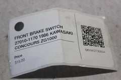FRONT BRAKE SWITCH 27010-1170 1986 KAWASAKI CONCOURS ZG1000