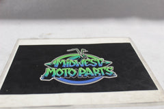 66670-97 Side Cover Right 66048-97 HARLEY DAVIDSON VIVID BLACK TAN RED PINSTRIPE