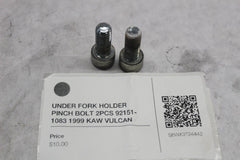 UNDER FORK HOLDER PINCH BOLT 2PCS 92151-1083 1999 KAW VULCAN 1500