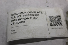 22350-MCH-000 PLATE, CLUTCH PRESSURE 2010 HONDA FURY VT1300CX