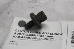 CLUTCH CABLE ADJ SCREW & NUT 92009-1134 1999 KAWASAKI NINJA ZX-9R