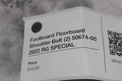 Footboard Floorboard Shoulder Bolt (2) 50674-05 2022 RG SPECIAL