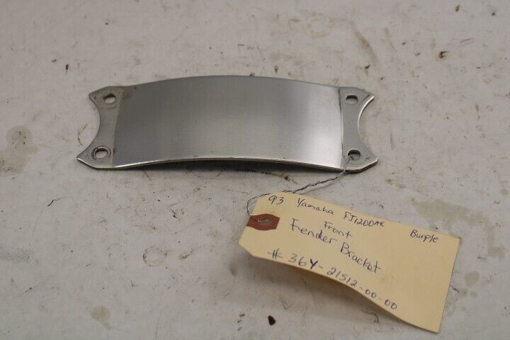 OEM Yamaha Motorcycle 1993 FJ 1200 Front Fender Bracket #36Y-21512-00-00