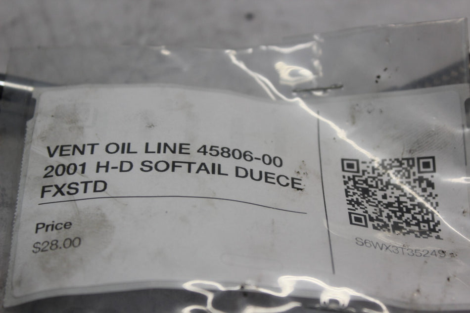 VENT OIL LINE 45806-00 2001 H-D SOFTAIL DUECE FXSTD