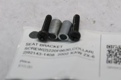 SEAT BRACKET SCREW (2) 220F0630,COLLAR (2) 92143-1408  2002 KAW ZX-6