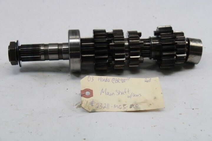 OEM Honda Motorcycle Mainshaft 23211-MCJ-000 2003 CBR900RR Black Red