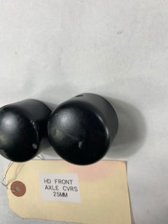 Harley Davidson Domed Axle Covers Flat Black 25mm Touring Models 2008-2020