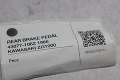 REAR BRAKE PEDAL 43077-1062 1986 KAWASAKI ZG1000