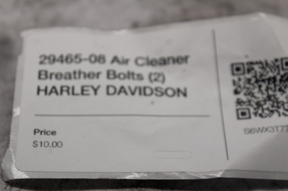 29465-08 Air Cleaner Breather Bolts (2) HARLEY DAVIDSON
