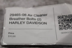 29465-08 Air Cleaner Breather Bolts (2) HARLEY DAVIDSON